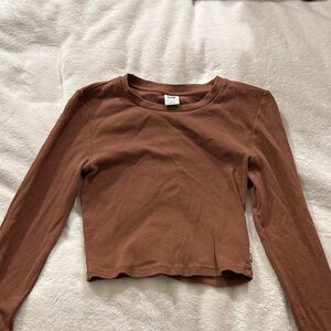 TNA cropped long sleeve tee